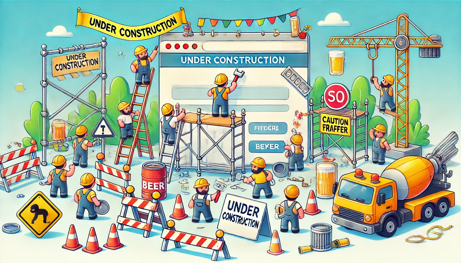 et under construction billede